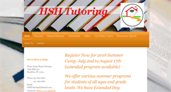 Desktop Screenshot of hshtutoring.com